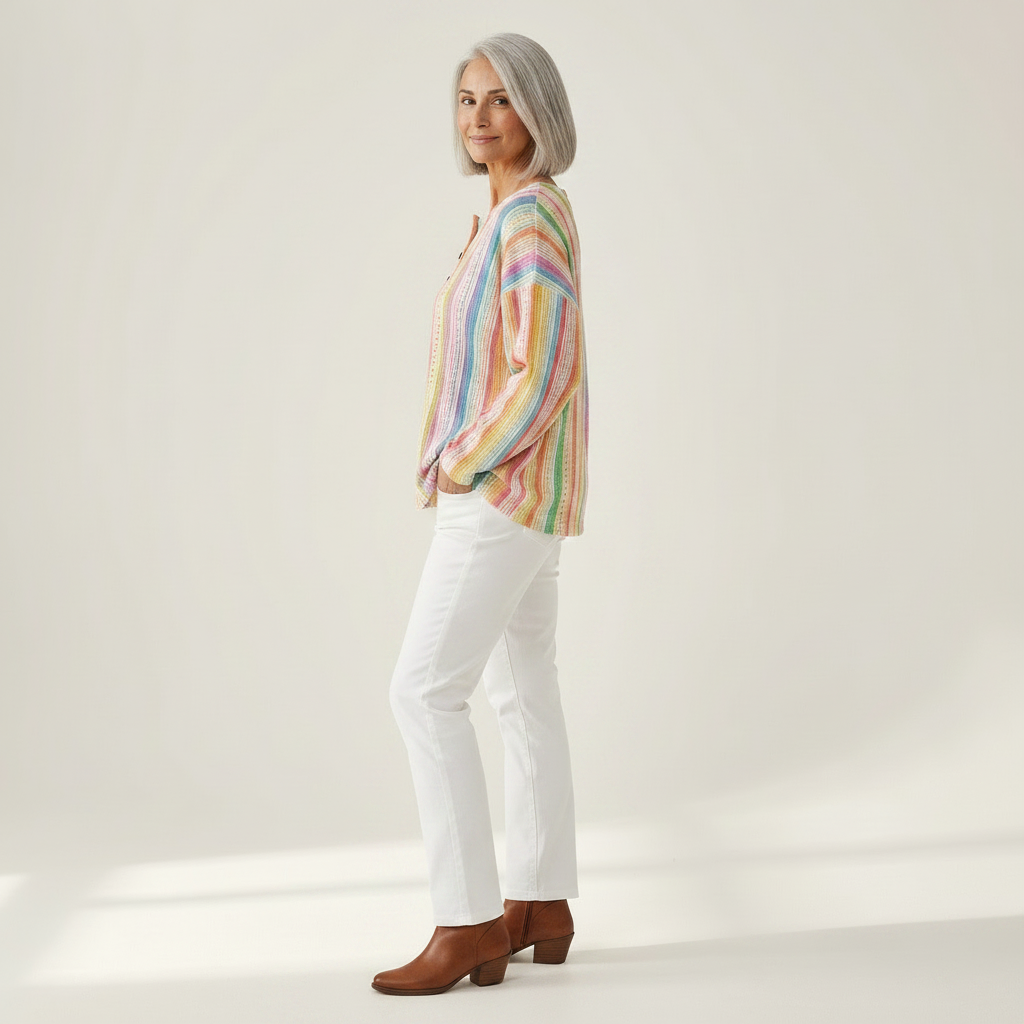 Anaïs – Pulli mit bunten vertikalen Streifen