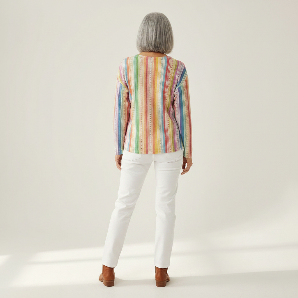 Anaïs – Pulli mit bunten vertikalen Streifen