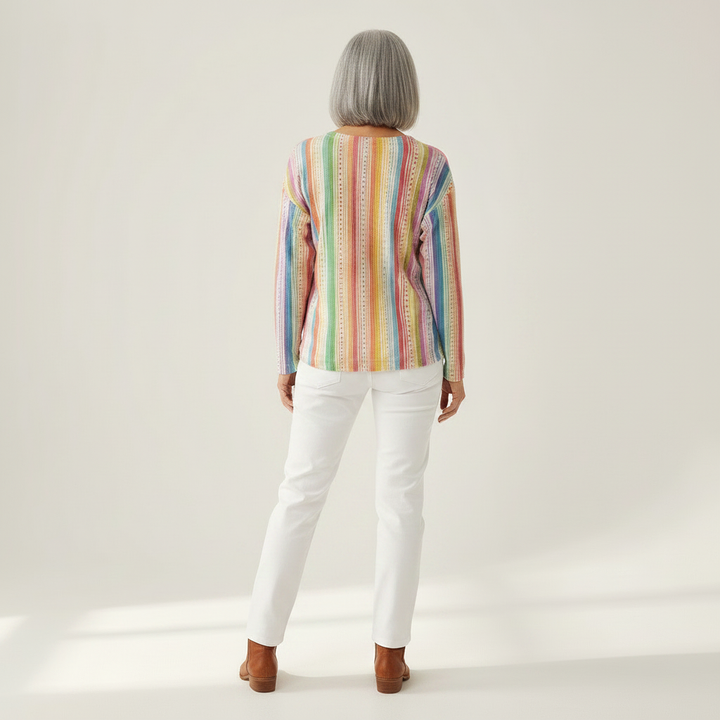 Anaïs – Pulli mit bunten vertikalen Streifen