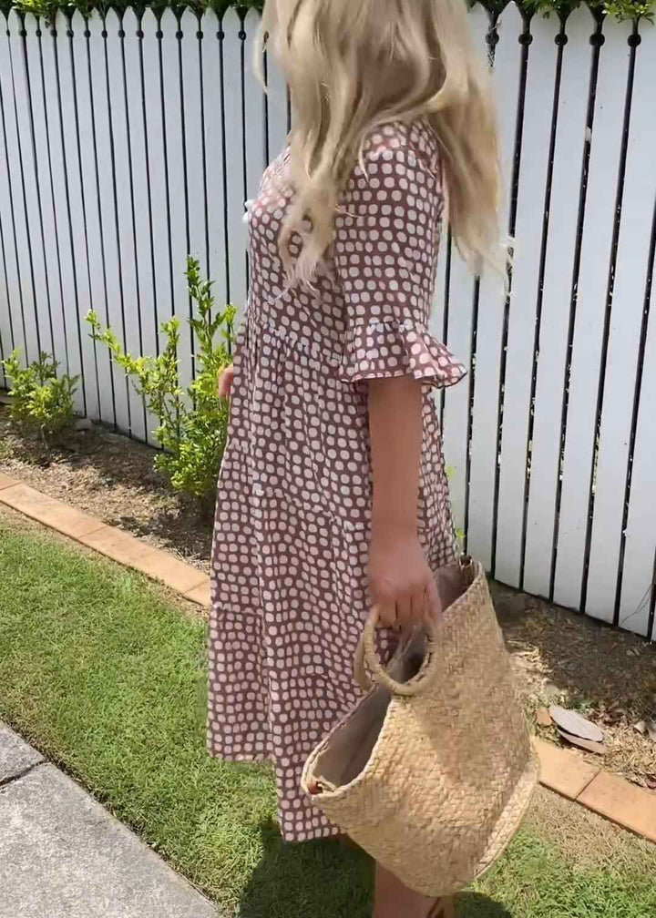 Nicola – Midikleid mit kurzen Ärmeln