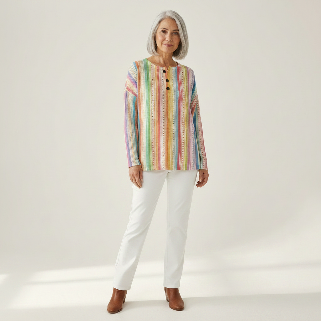 Anaïs – Pulli mit bunten vertikalen Streifen