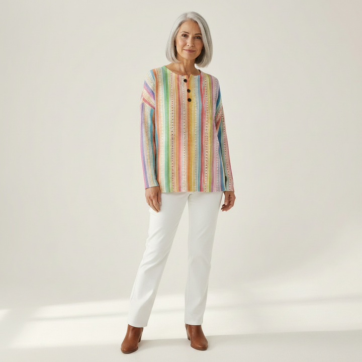 Anaïs – Pulli mit bunten vertikalen Streifen