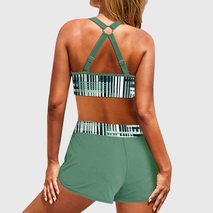 Janelle | Gerippter Bikini mit hoher Taille