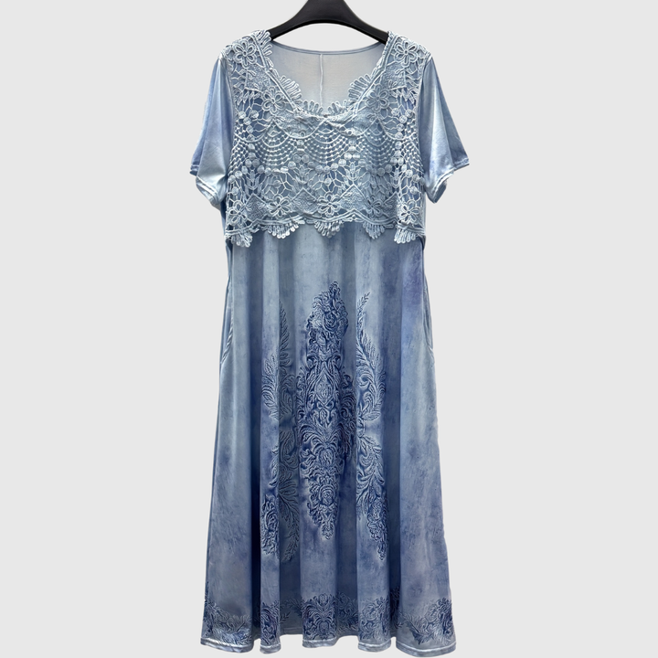 INDIGO | ELEGANTES MIDI-BLUMENKLEID