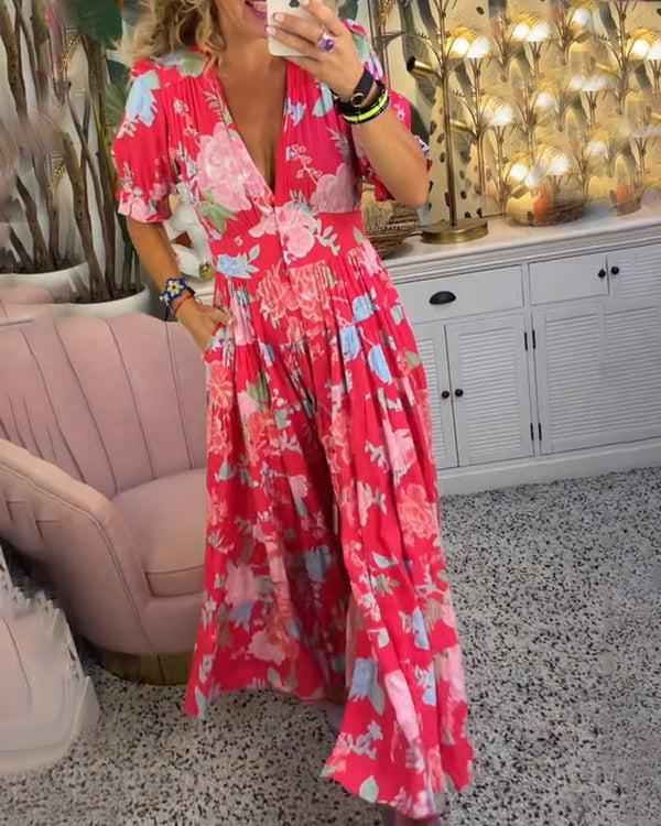 Floriana – Farbenfrohes Blumenkleid