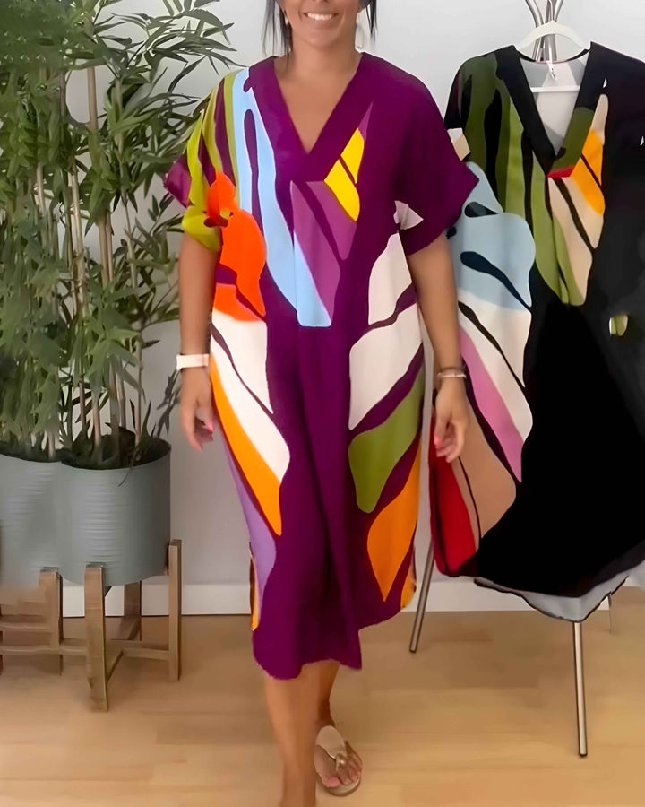 Rianna – Kleid mit abstraktem Print
