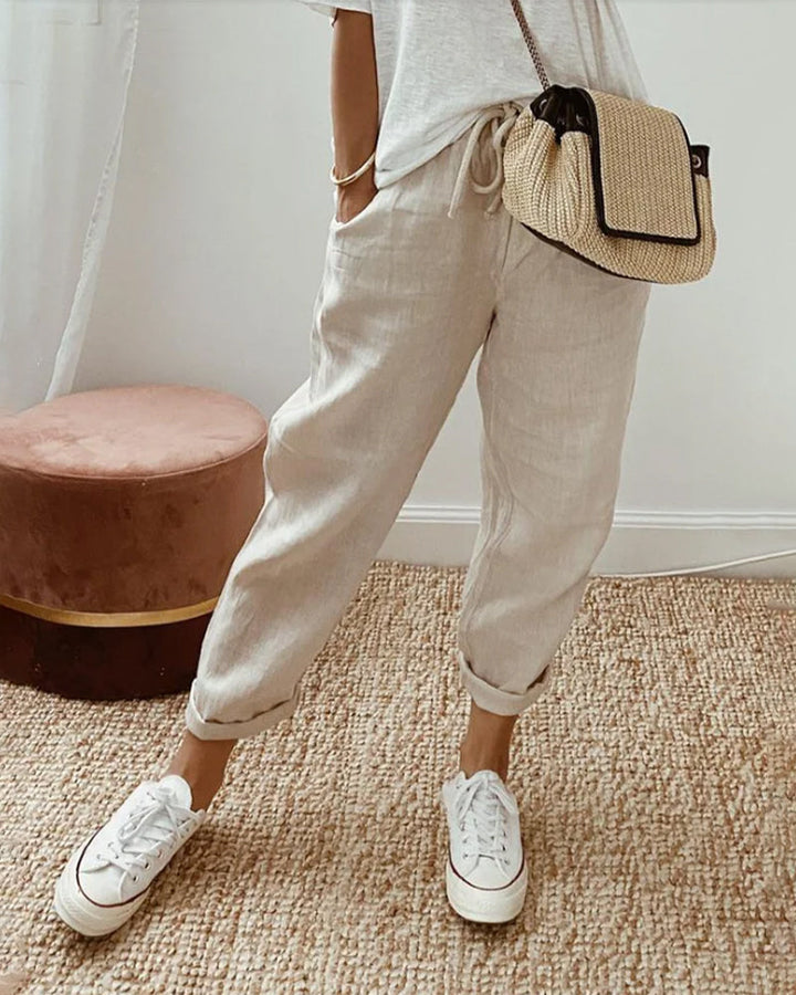 Elegante, bequeme, fließende Hose