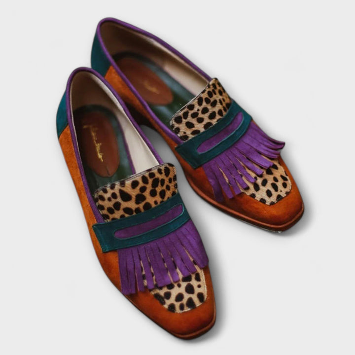 Fallon™ | Leoparden-Mokassin Braun