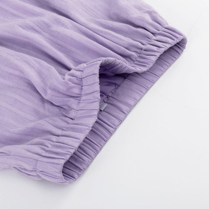 Viola – Set aus Button-down-Shirt und luftigen Shorts