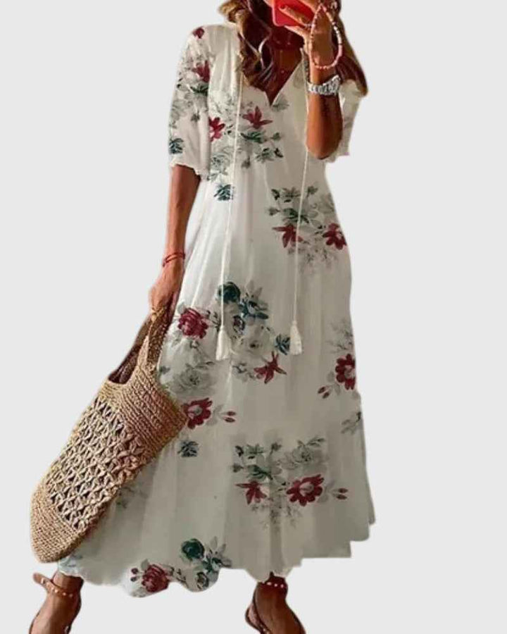 Amalia | Vintage-Boho-Maxikleid für den Sommer