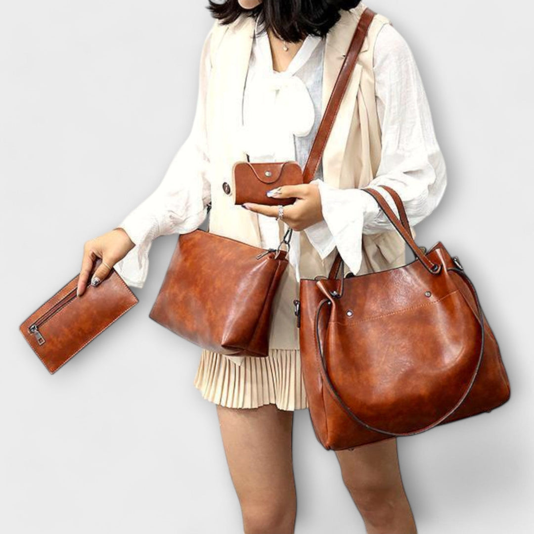 Azura – 4-teiliges Vintage-Taschenset