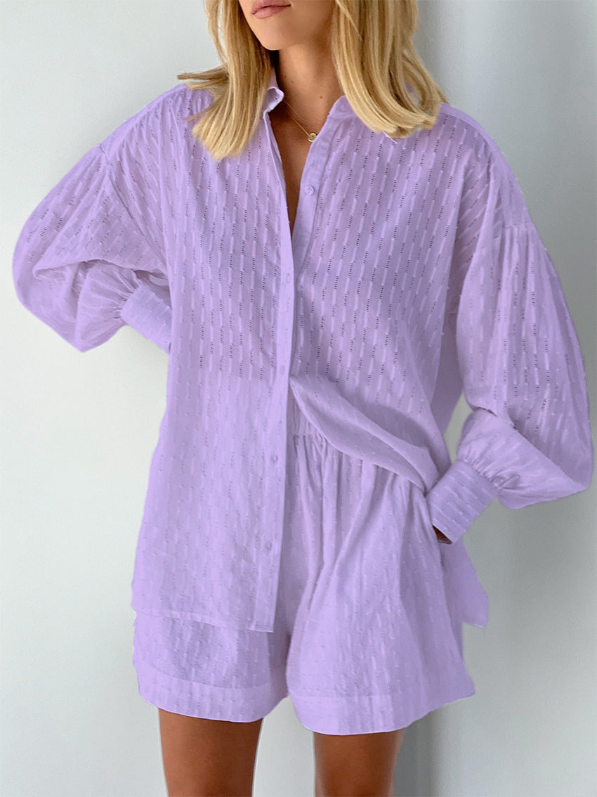 Elizabeth – Set aus Bluse und leichten Shorts
