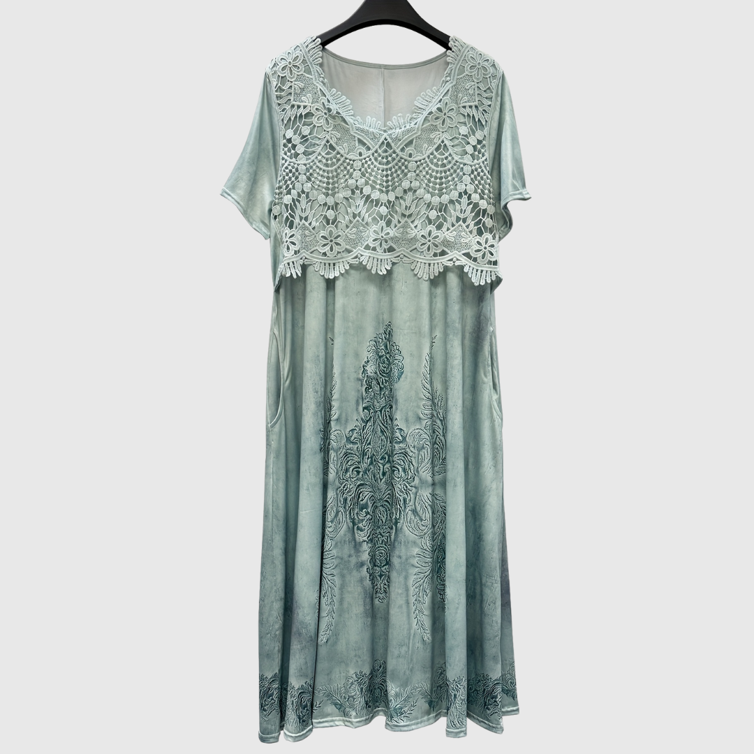 INDIGO | ELEGANTES MIDI-BLUMENKLEID