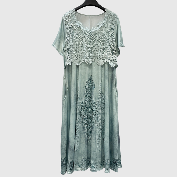 INDIGO | ELEGANTES MIDI-BLUMENKLEID