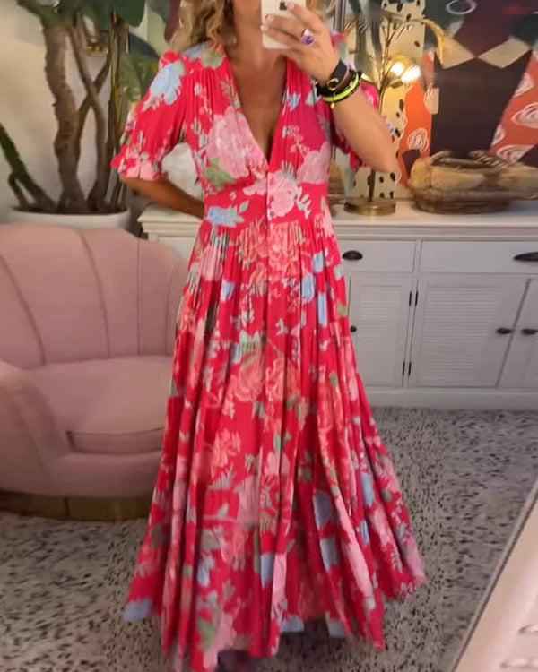 Floriana – Farbenfrohes Blumenkleid