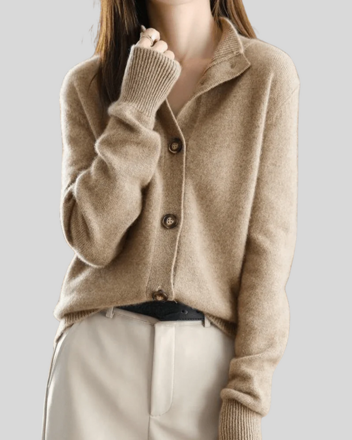 Claire | Kaschmir-Cardigan im Retro-Stil