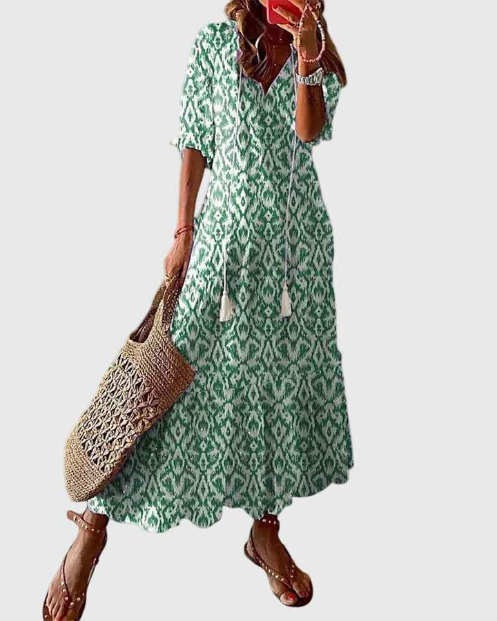 Amalia | Vintage-Boho-Maxikleid für den Sommer