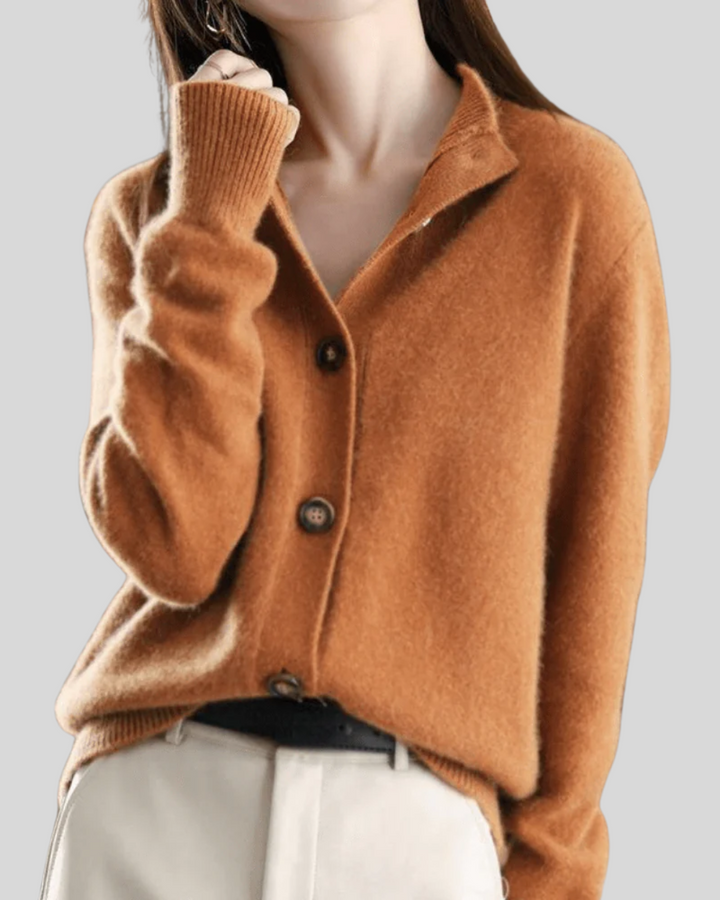 Claire | Kaschmir-Cardigan im Retro-Stil