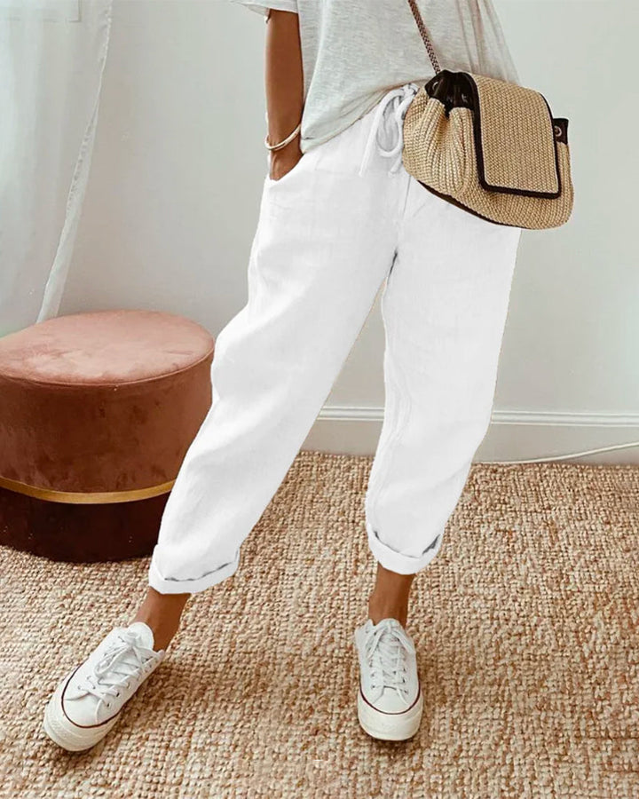 Elegante, bequeme, fließende Hose