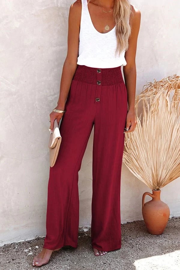 Riana – Hose mit hoher Taille und Relaxed-Fit