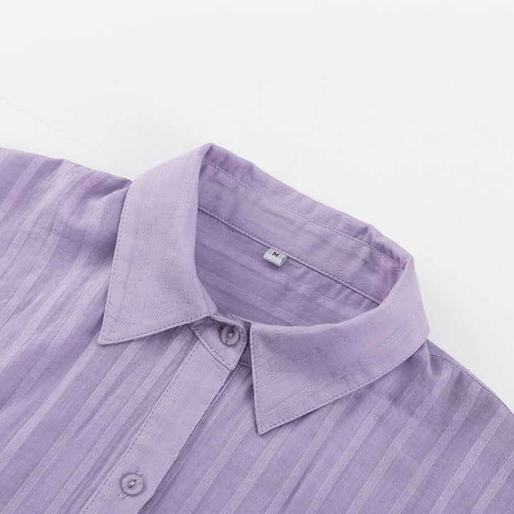 Viola – Set aus Button-down-Shirt und luftigen Shorts