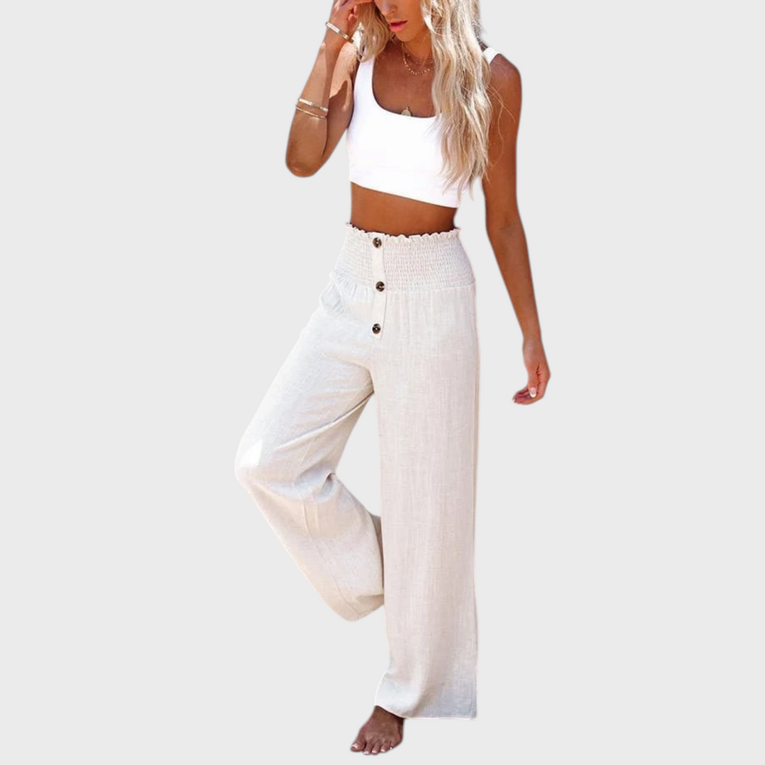 Riana – Hose mit hoher Taille und Relaxed-Fit