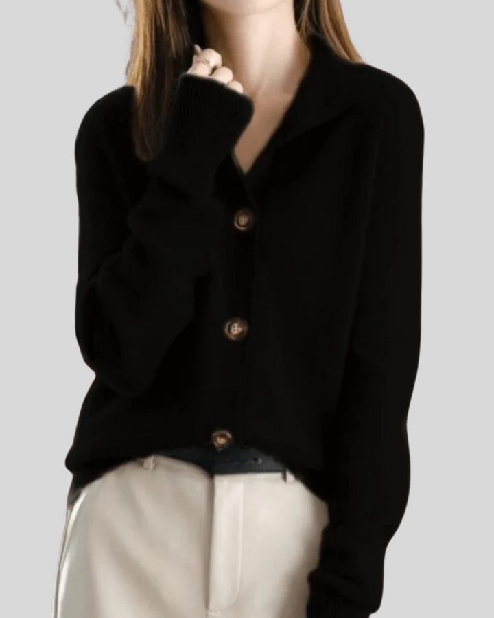 Claire | Kaschmir-Cardigan im Retro-Stil