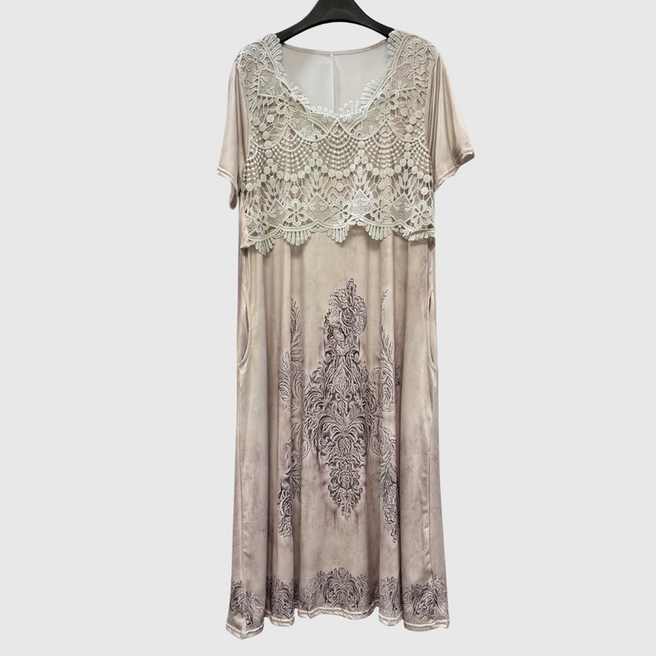 INDIGO | ELEGANTES MIDI-BLUMENKLEID