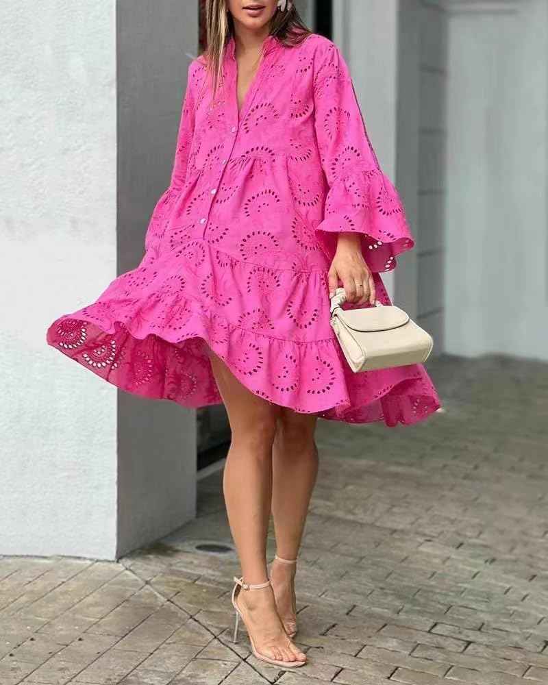 Lydia – Kleid mit Lochstickerei