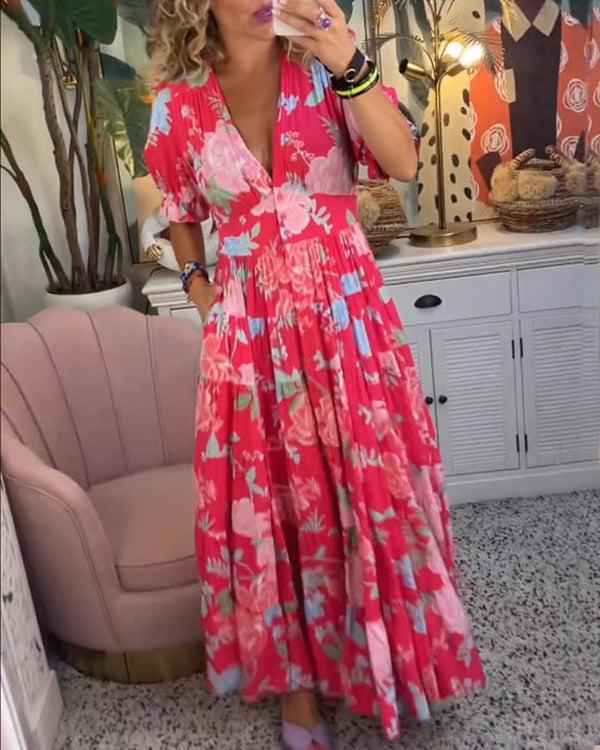 Floriana – Farbenfrohes Blumenkleid
