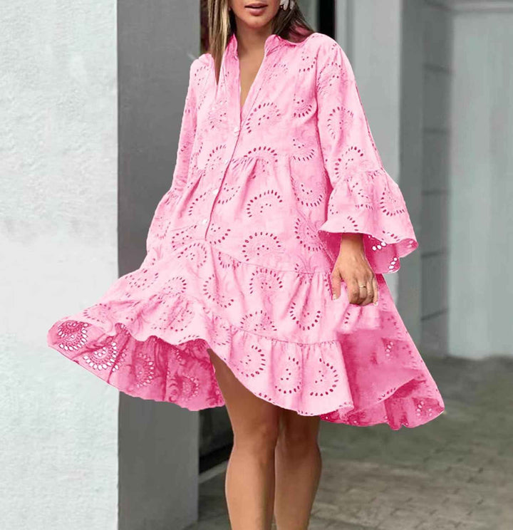 Lydia – Kleid mit Lochstickerei