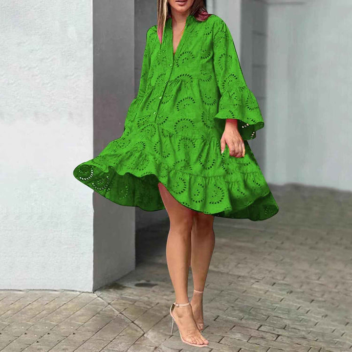Lydia – Kleid mit Lochstickerei