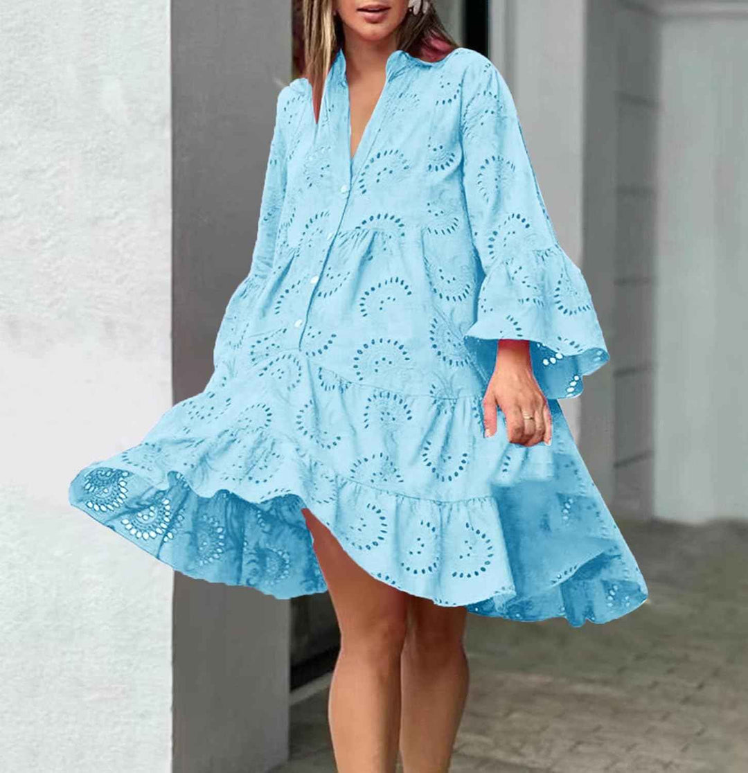 Lydia – Kleid mit Lochstickerei