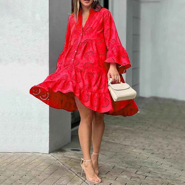 Lydia – Kleid mit Lochstickerei