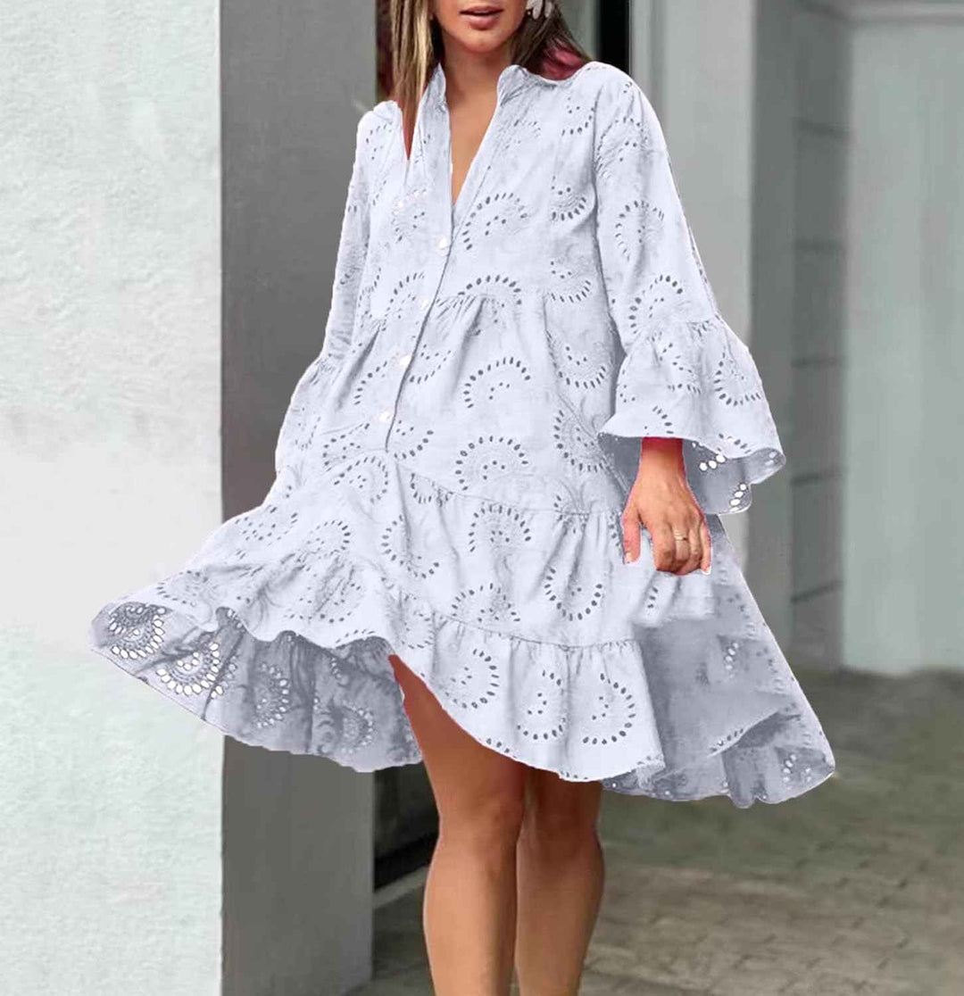 Lydia – Kleid mit Lochstickerei