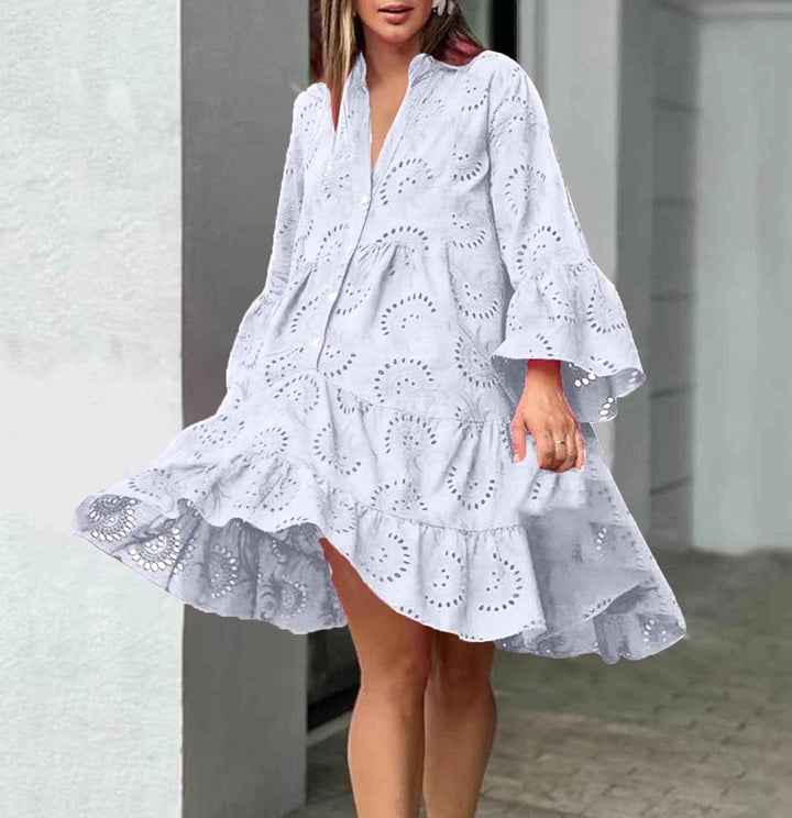 Lydia – Kleid mit Lochstickerei