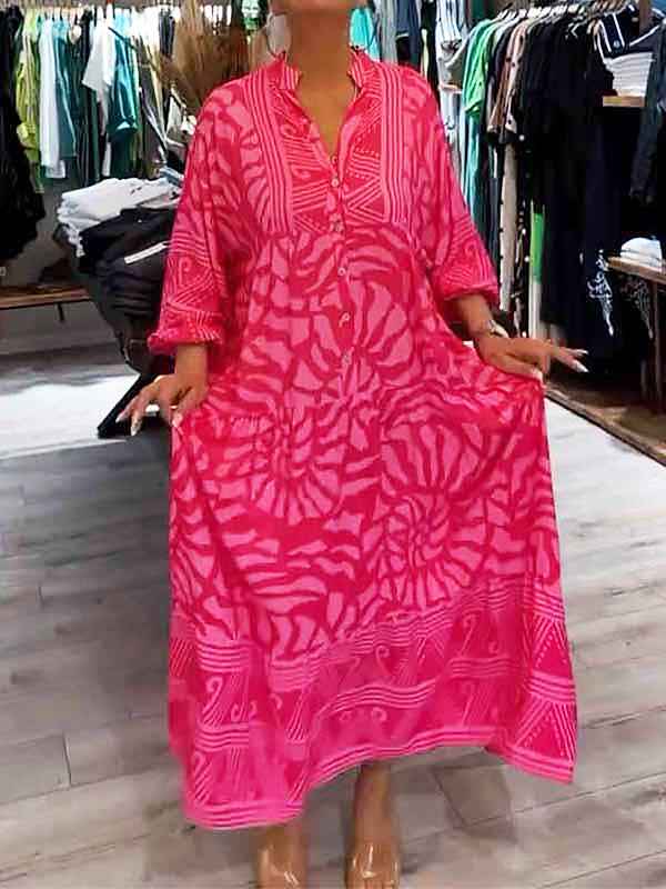 Carmilla – Vibrierendes bedrucktes Kleid