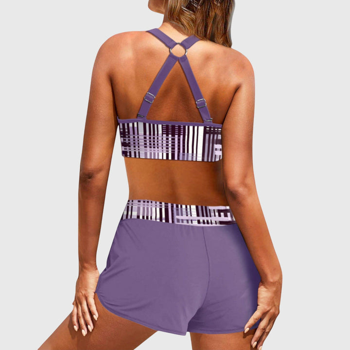 Janelle | Gerippter Bikini mit hoher Taille