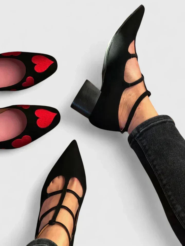 Aurea – Bequeme Schuhe mit breitem Absatz