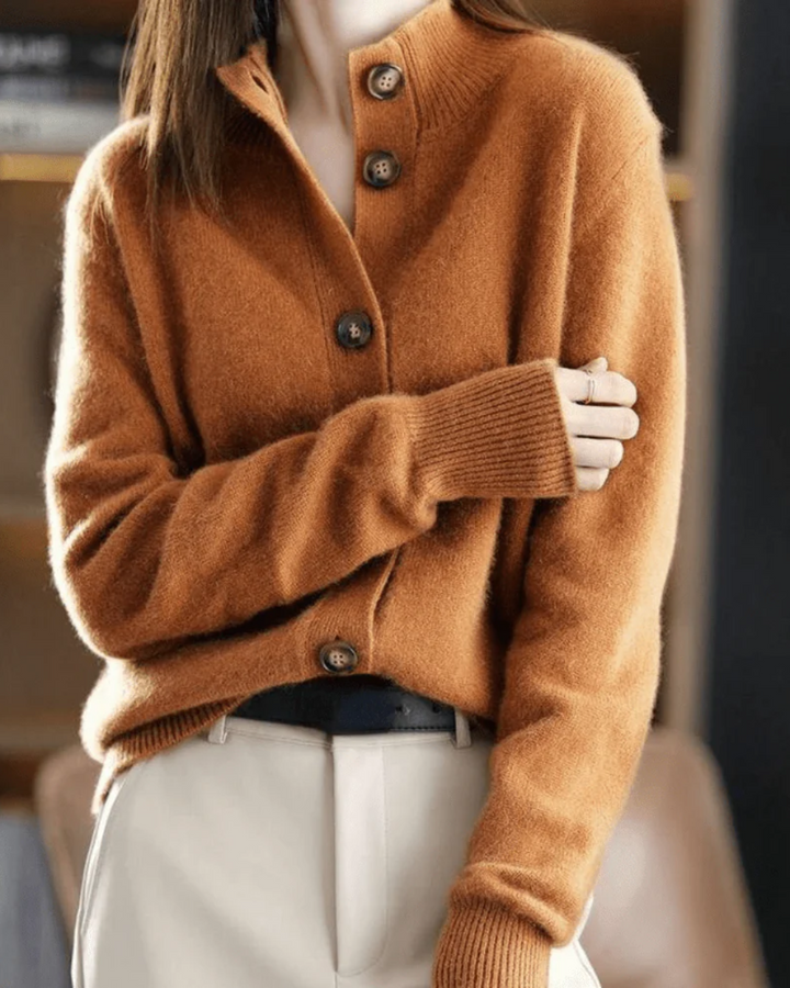 Claire | Kaschmir-Cardigan im Retro-Stil