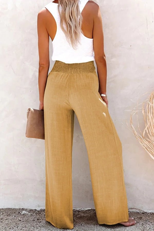 Riana – Hose mit hoher Taille und Relaxed-Fit