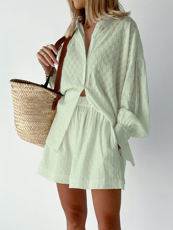 Elizabeth – Set aus Bluse und leichten Shorts