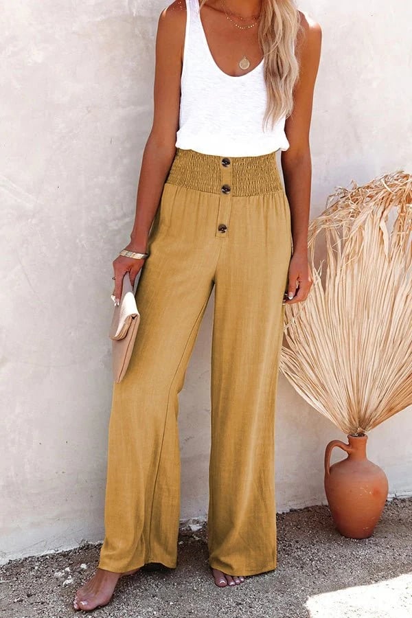 Riana – Hose mit hoher Taille und Relaxed-Fit