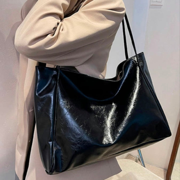 Patricia™ | Glänzende Ledertasche