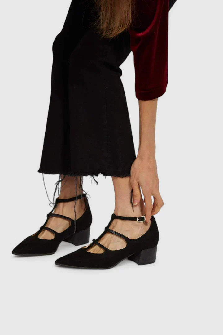Aurea – Bequeme Schuhe mit breitem Absatz