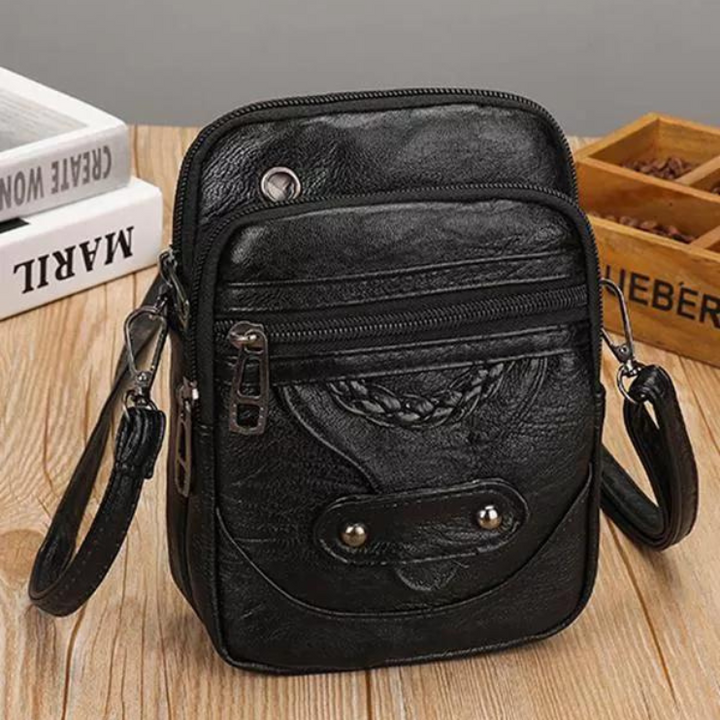Laura™ | Strukturierte Ledertasche