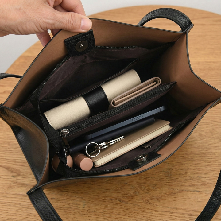 Elena™ | Elegante Lederschultertasche