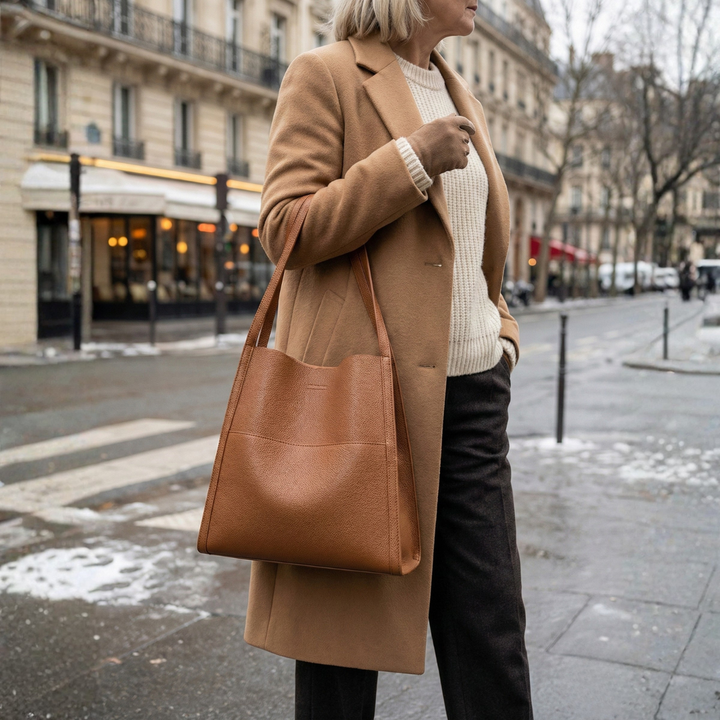 Elena™ | Elegante Lederschultertasche