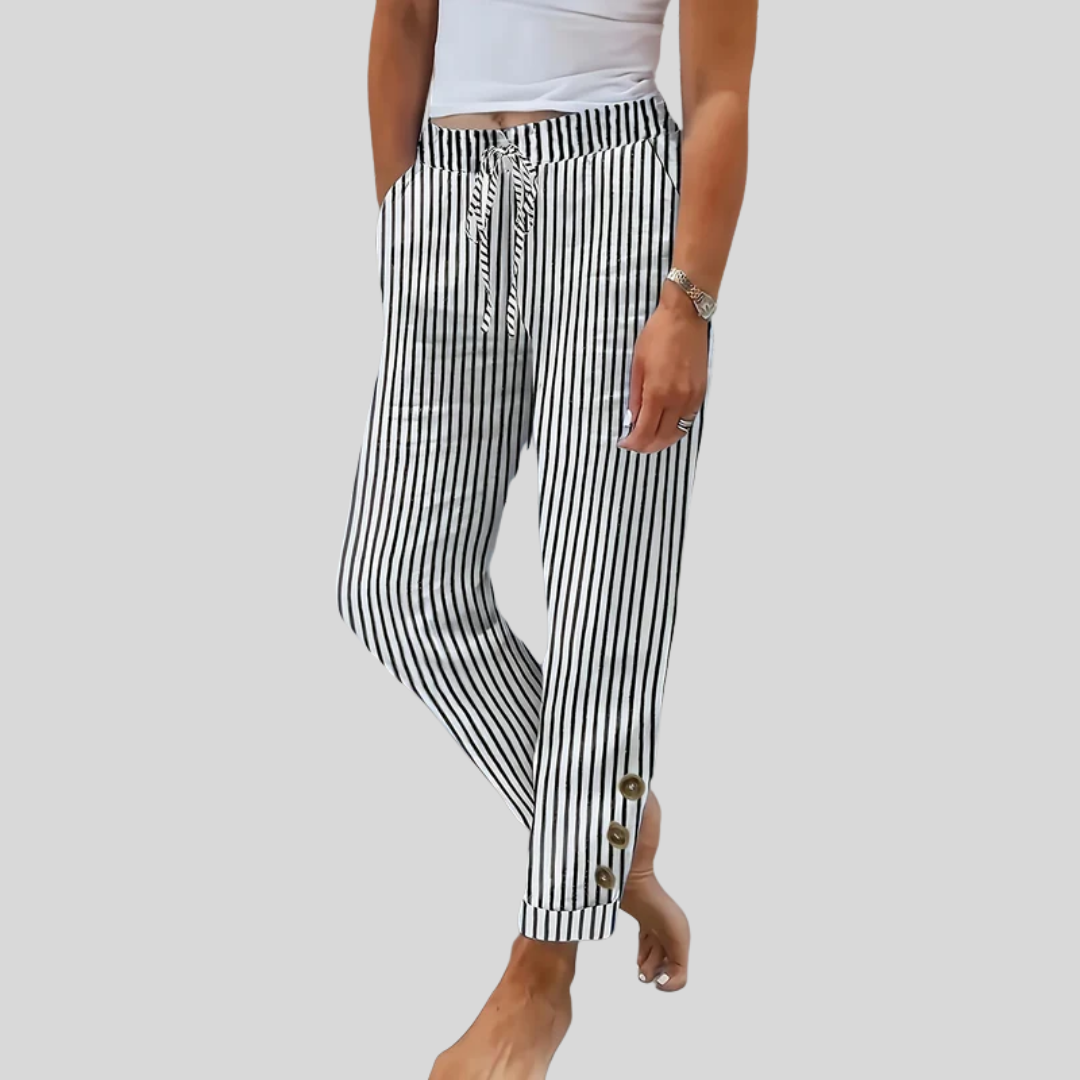 Raquelle – Lässige gestreifte Hose