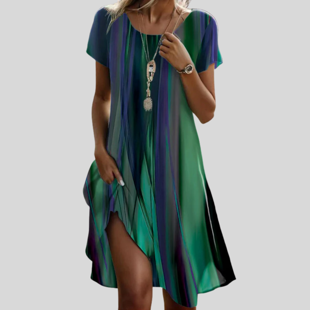 Genna – lässiges Boho-Kleid mit Farbverlauf